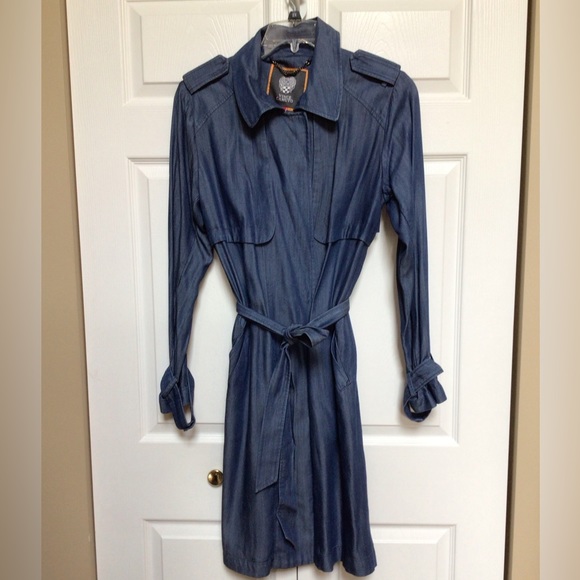 Vince Camuto soft denim trench coat - Picture 10 of 10